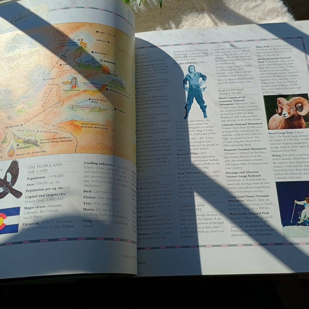 Coffee Table Copy Of America Land Of Beauty And Splendor, MCM Decor - Picture 8 of 9